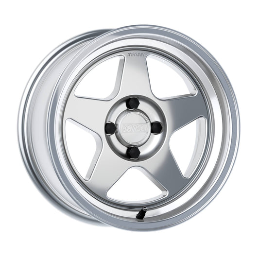 15 - Hyper Silver Machined Lip 15x7 | 4x100 | 0mm | K12h-157010-00 | Kansei