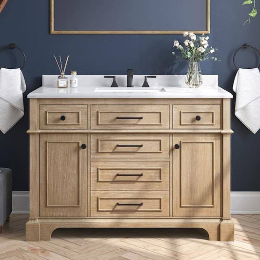 Melpark 48 In. W X 22 In. D X 34 In. H Single Sink Bath Vanity