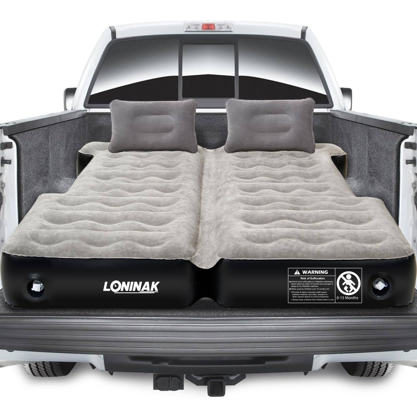 Truck Bed Air Mattress 5.5-5.8 Ft, Inflatable Air Mattress For Short Truck Bed, Pickup Inflatable Air Mattress With Pump&Backpack Compatible