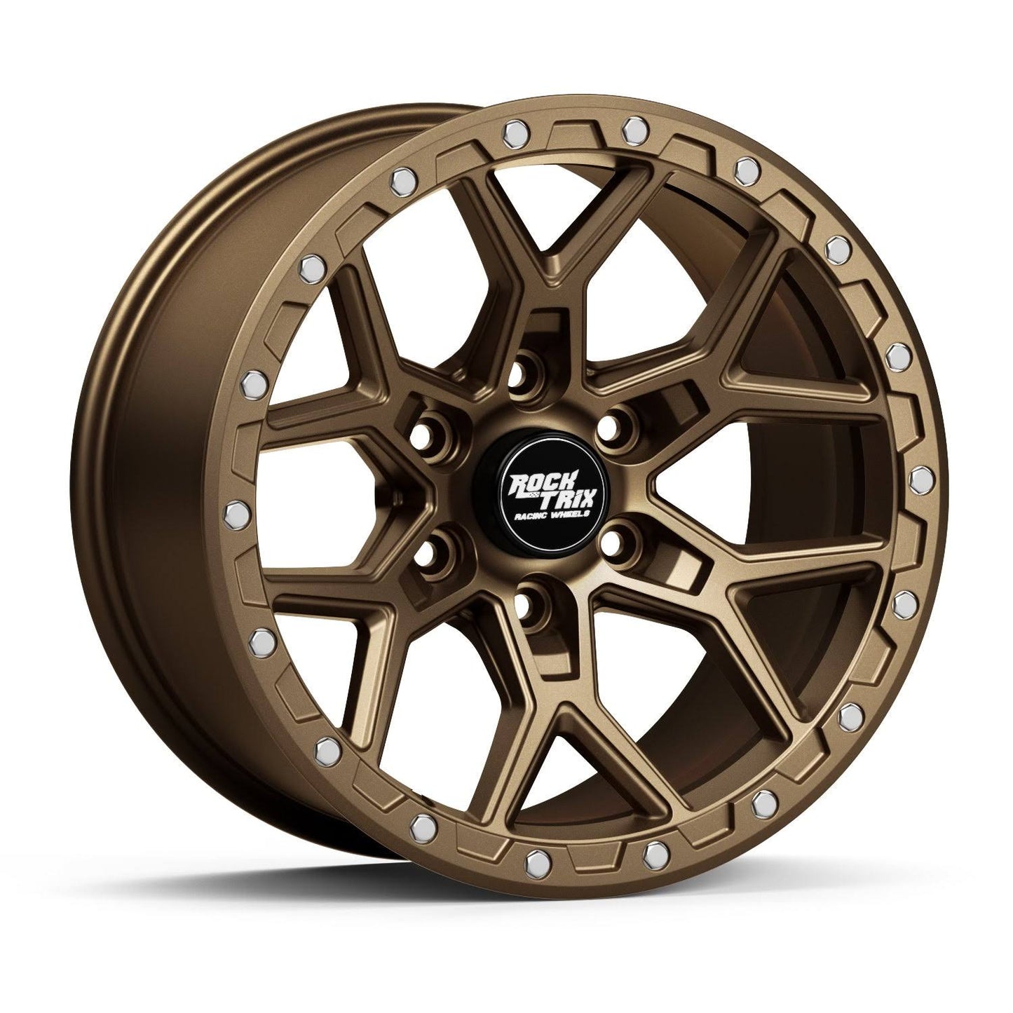 17x9 Wheel Toyota Ford Rt107 Six Split Spoke Mesh | 6x139.7 6x5.5 6x135 | Rocktrix Offroad Rim, Matte Bronze / 6x139.7 | 106.1 / 17x9 | Et-12 (4.5)