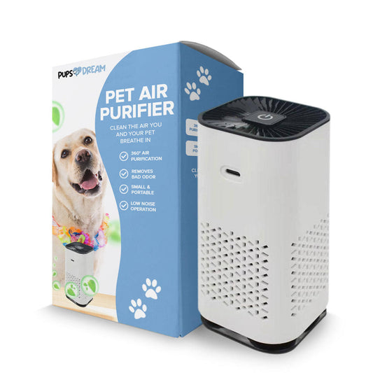 Pet Air Purifier In White With Activated Carbon Filter