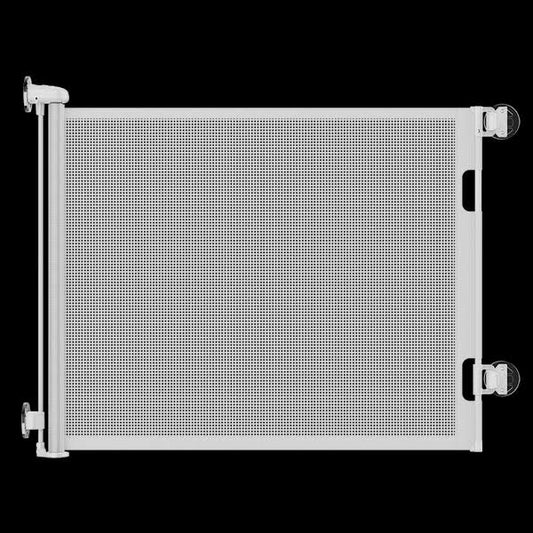 Retractable Baby Gate For Stairs No Drilling White