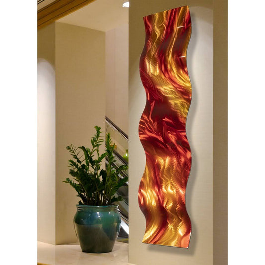 Wave Metal Art Wall Décor Orren Ellis