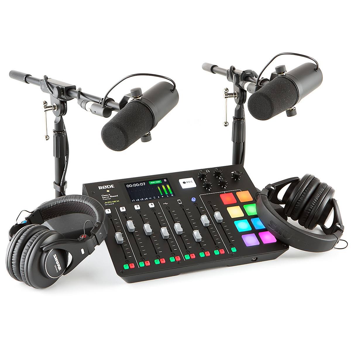 Rodecaster Pro 2-Person Podcasting Bundle With Sm7b & Srh440