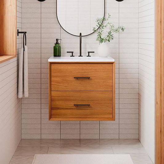 Mid Century 24 Single Floating Bath Vanity