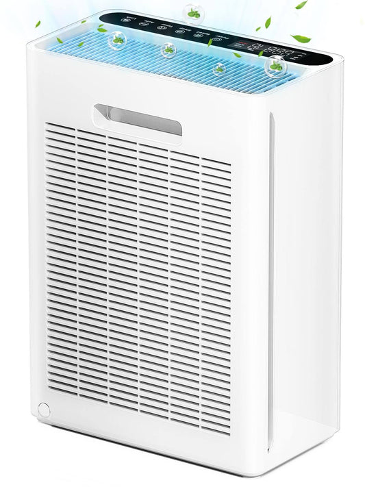 Purifiers For Home Large Room Up To 1740ft², Cadr 400m³/H+, H13 Hepa Air Filter For Pets Hair, Pollen, Dander, Smoke, Smell, Sleep Mode, Auto