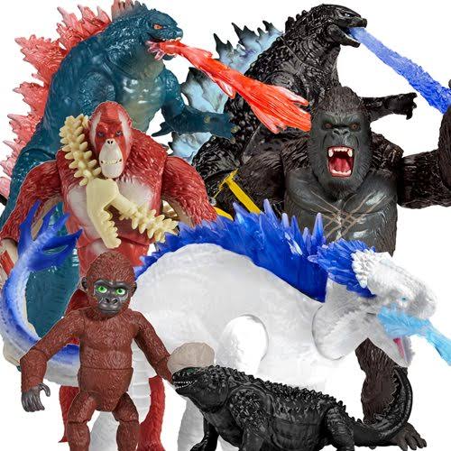 X Kong: The New Empire Movie Monster 6-Inch Basic Action Figure Case Of 5 - Godzilla Vs. Kong