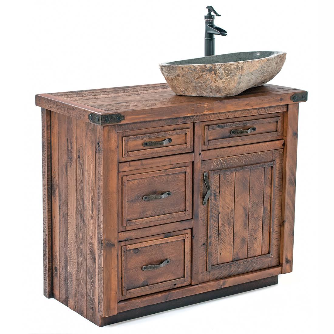 Timber Haven Rustic Barnwood Vanity