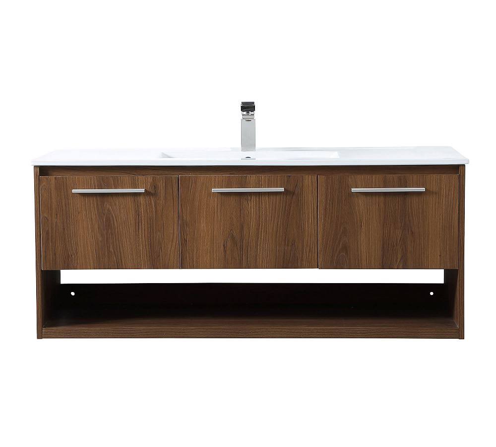 Single Sink Floating Vanity Cabinet