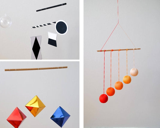 Mobile Set, Baby Mobile Toys Kit, Munari Mobile, Octahedron Mobile, Dancer Mobile, Hanging Mobile, Crib Mobile