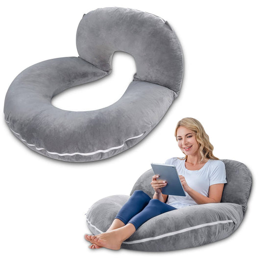 Reading Pillow, Nurse & Relax, Grey,45.25 X 34.65