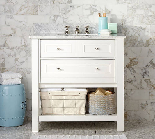 Single Sink Vanity White