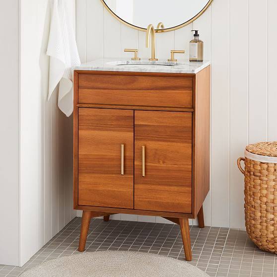 Mid-Century Collection Single Bath Console