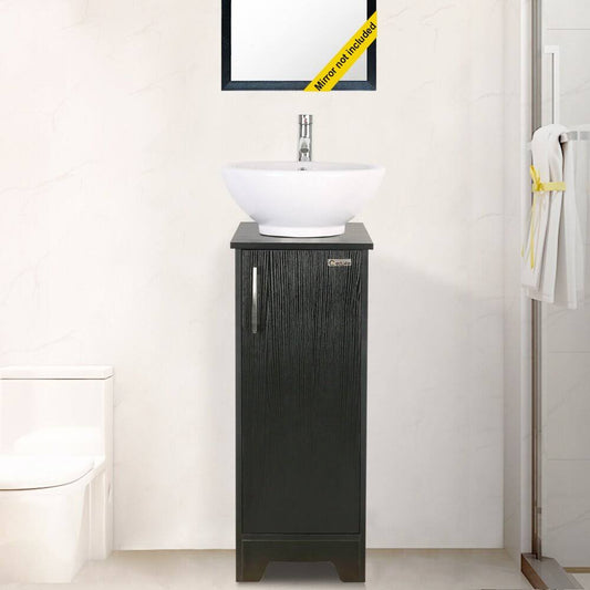 13 Single Bathroom Vanity Set Finish: Black