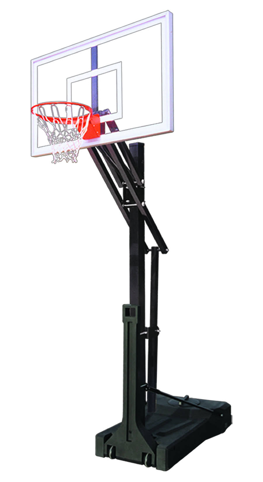 Omnislam Nitro Portable Basketball Goal - 36x60 Tempered Glass