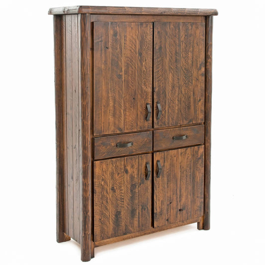 Olde Towne Rustic Log Chef Cabinet