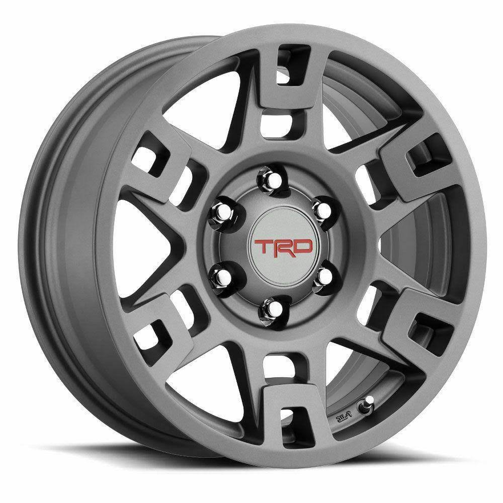 Toytoa Tms Trd Metal Gray 17 In Wheel Ptr20-35110-Gr Set Of 4 Fj 4runner Tacoma Toy-Ptr20-35110-Gr