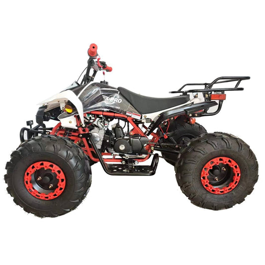 125cc Atv Quad Youth 4 Wheeler Adults Atvs Quads Middle Size 4 Wheelers (Black)